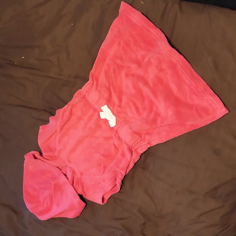 Pink hooded swim pull over cover-up 24m
